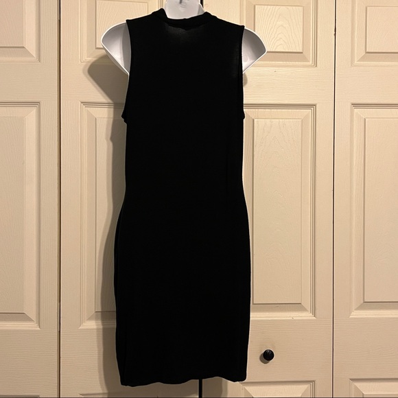 Black mock turtleneck midi dress L - Picture 7 of 11